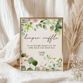 Windelwindeln-Raffelzeichen für Waldtiere Poster