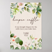 Windelwindeln-Raffelzeichen für Waldtiere Poster (Vorne)