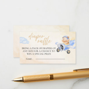 Windelwindeln, Wasserfarbbären fliegen Begleitkarte