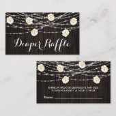 *~* Windelwindlicht Rustikale Blume Begleitkarte (Vorne/Hinten)