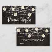 *~* Windelwölfe florale Baumrinde Rustikale Streic Begleitkarte (Vorne/Hinten)