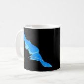 Winden-Blumen-Kunst Kaffeetasse (Vorderseite Links)