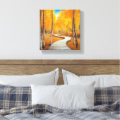 Winden durch den Goldenen Wald Leinwanddruck (Insitu (Schlafzimmer))