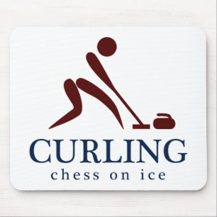 Winden: Schach auf Eis Mousepad
