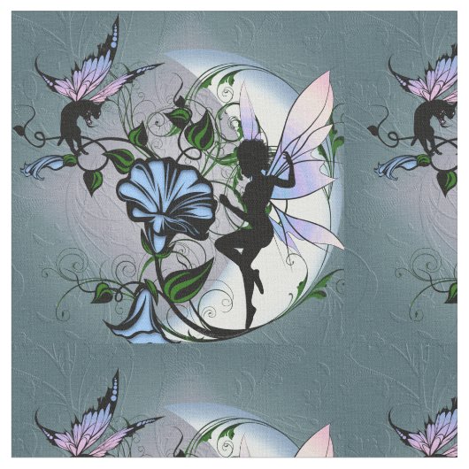 Winden-Schatten-Fee und kosmische Katze Stoff (Nahaufnahme)