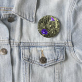 Winden-Schwarz-weißer Blumen-Knopf Button (Beispiel)