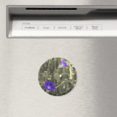 Winden-Schwarz-weißer Blumen-Magnet Magnet (In Situ (Geschirrspüler))