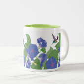 Winden-und Kolibri-Tassen-Grün Zweifarbige Tasse (VorderseiteRechts)