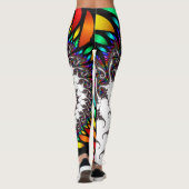 Windende Fraktal-Leggings Leggings (Rückseite)