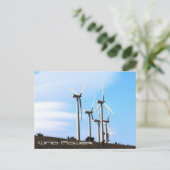 Windenergie Postkarte (Stehend Vorderseite)