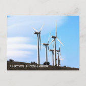 Windenergie Postkarte (Vorderseite)