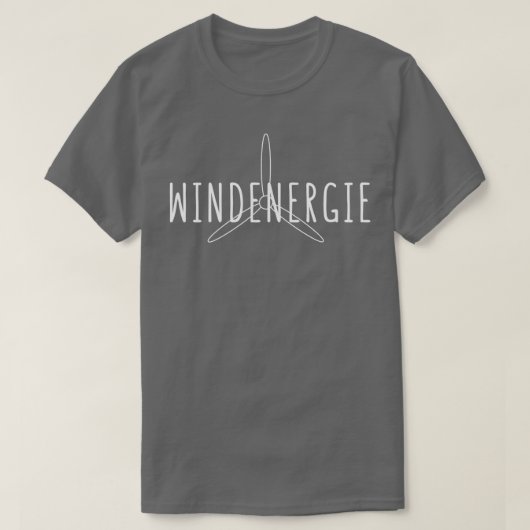 Windenergie T-Shirt (Design vorne)