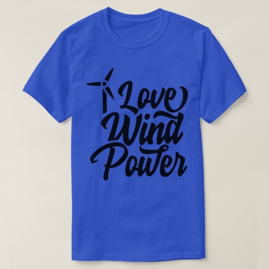 Windenergieanlagen für Windkraftanlagen im Power 1 T-Shirt (Design vorne)