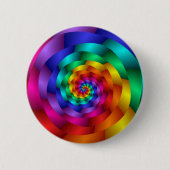 Windenregenbogen-Rose Button (Vorderseite)