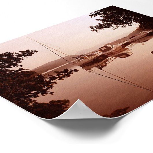 Windermere at Dawn Poster (Ecke)