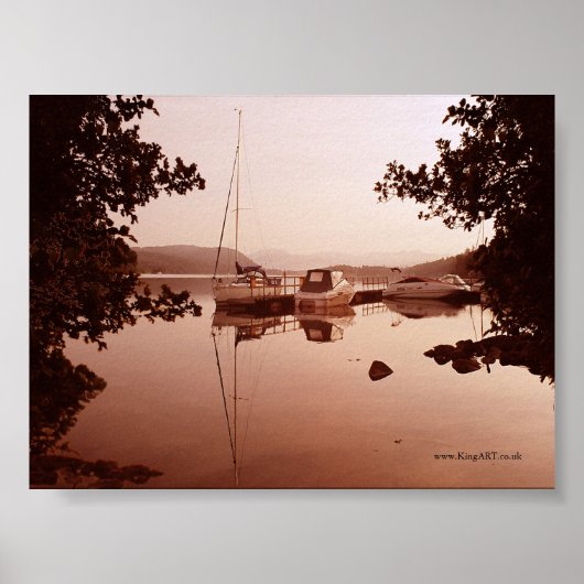 Windermere at Dawn Poster (Vorne)