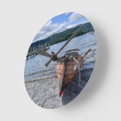 Windermere Boot. Runde Wanduhr (Winkel)