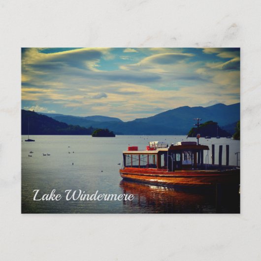 Windermere, das Lake District Postkarte (Vorderseite)