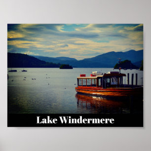 Windermere, die Lake District Postcard Poster