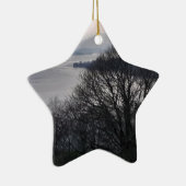 Windermere im Winter Keramik Ornament (Rechts)