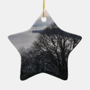 Windermere im Winter Keramik Ornament