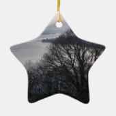 Windermere im Winter Keramik Ornament (Hinten)