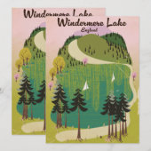 Windermere-See Reiseplakat (Vorne/Hinten)