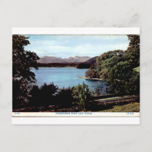 Windermere von Low Wood Vintage Seeblick Postkarte
