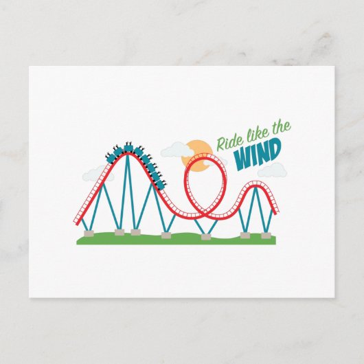 Windfahren Postkarte (Vorderseite)