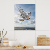 Windfalke Offener Horizont Poster (Küche)