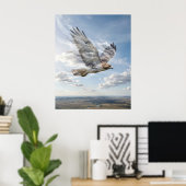 Windfalke Offener Horizont Poster (Heimbüro)