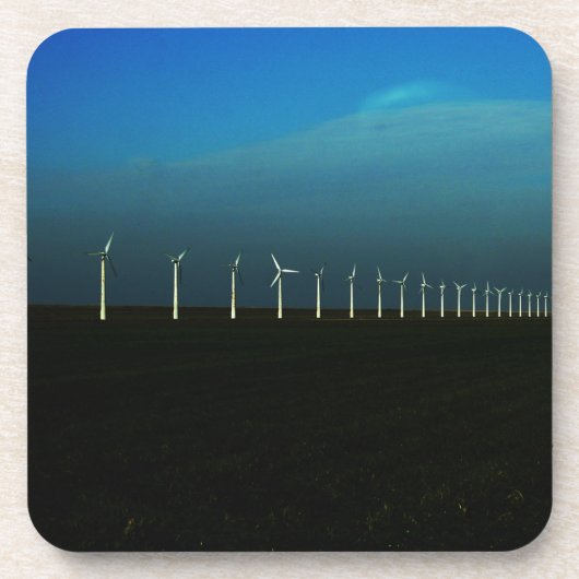 Windfarm-Küste Getränkeuntersetzer (Vorderseite)