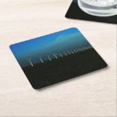 Windfarm-Küste Rechteckiger Pappuntersetzer (angewinkelt)