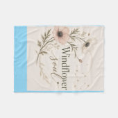 Windflower-Seelen-Decke Fleecedecke (Vorderseite (Horizontal))