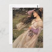 WiNDFLoWERS, von John William Waterhouse, 1902 Postkarte (Vorne/Hinten)