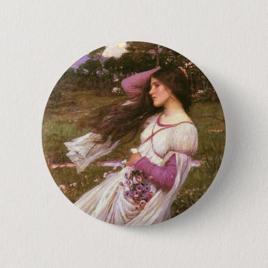 Windflowers von John William Waterhouse Button (Vorderseite)