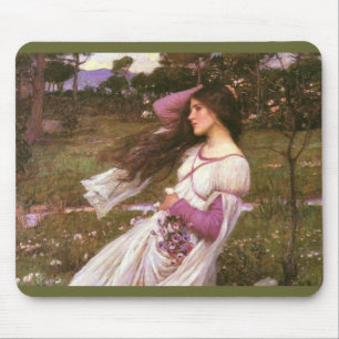 Windflowers von John William Waterhouse Mousepad