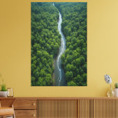 Windfluss durch den üppigen Dschungel Leinwanddruck (Insitu (Wohnzimmer))