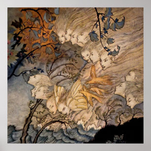 „Windgeister“ von Arthur Rackham Poster
