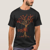 Windgekehrter Herbst künstlerischer Baum Geist Dry T-Shirt (Vorderseite)