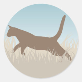 Windgeschwindigkeit Runder Aufkleber