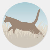 Windgeschwindigkeit Runder Aufkleber (Vorderseite)