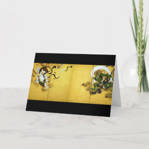 Windgott und Donnergott, Tawaraya Sotatsu Karte