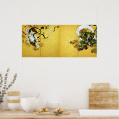 Windgott und Donnergott, Tawaraya Sotatsu Poster (Küche)