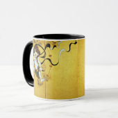 Windgott und Donnergott, Tawaraya Sotatsu Tasse (Vorderseite Links)