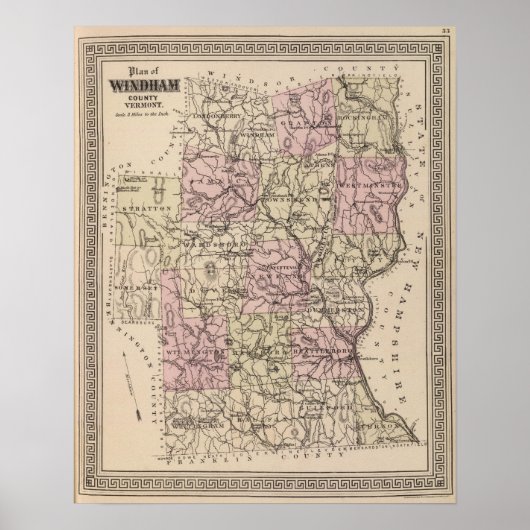 Windham Landkreis, Vermont Poster (Vorne)
