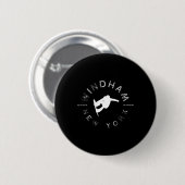 Windham New York Vintag Retro Snowboarding Button (Vorne & Hinten)