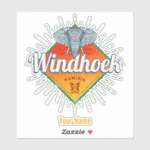 Windhoek Namibia Retro Elephant Vintag Africa