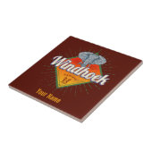 Windhoek Namibia Retro Elephant Vintag Africa Fliese (Seite)