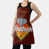 Windhoek Namibia Retro Elephant Vintag Africa Schürze (InSitu)